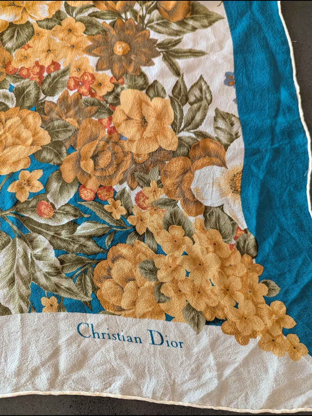Dior Silk Scarf Vintage